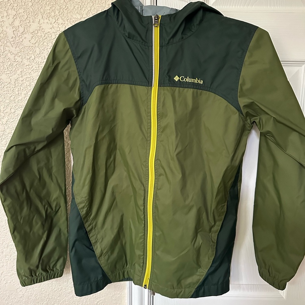 Columbia Gray and Green Outdoor Jacket